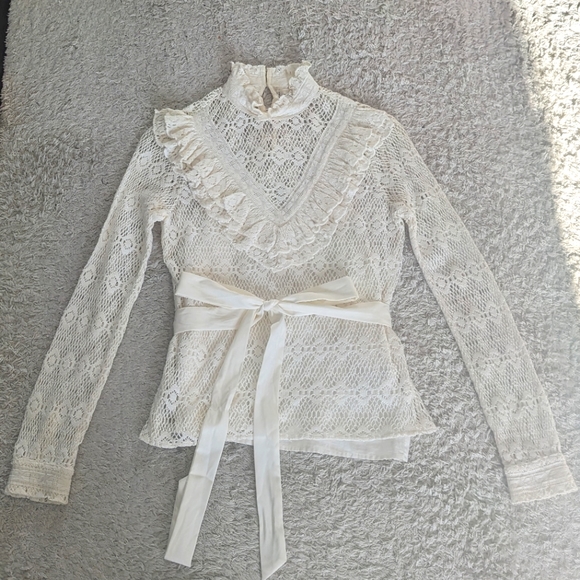 MAJE NWOT Limba Open Knit Top - Picture 3 of 4